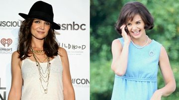 Katie Holmes voltará a viver Jacqueline Kennedy Onassis em série de TV - Getty Images e Divulgação