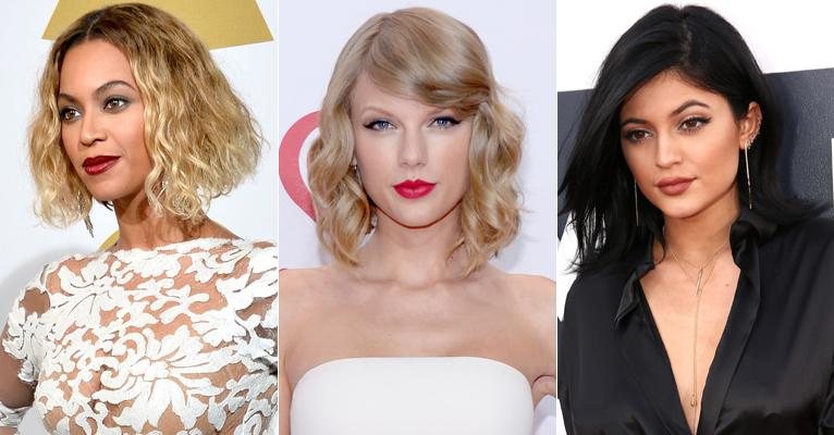 Beyoncé, Taylor Swift e Kylie Jenner: adeptas do ombré lips - Getty Images