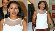 Ex-Spice Girl Mel B exagera no corretivo e provoca 'efeito panda' no make - Foto-montagem/ AKM