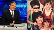 William Bonner publica foto antiga de Fátima Bernardes com os trigêmeos - Globo/ Reprodução