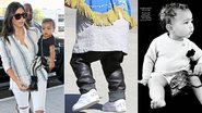 Veja acessórios e roupas exclusivas e luxuosas de North West - Foto-montagem