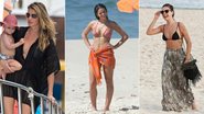 Inspire-se nas saídas de praia de famosas como Bruna Marquezine e Gisele Bündchen - Foto-montagem