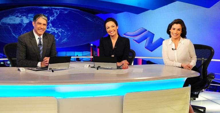 William Bonner, Patrícia Poeta e Renata Vasconcellos - TV GLOBO / João Cotta