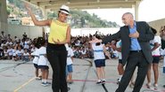 A rainha de bateria da Unidos da Tijuca dança com Regli. - Reginaldo Teixeira