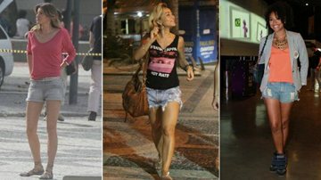 Sabrina Sato e mais famosas usam short jeans rasgado. Inspire-se nos looks - Foto-montagem