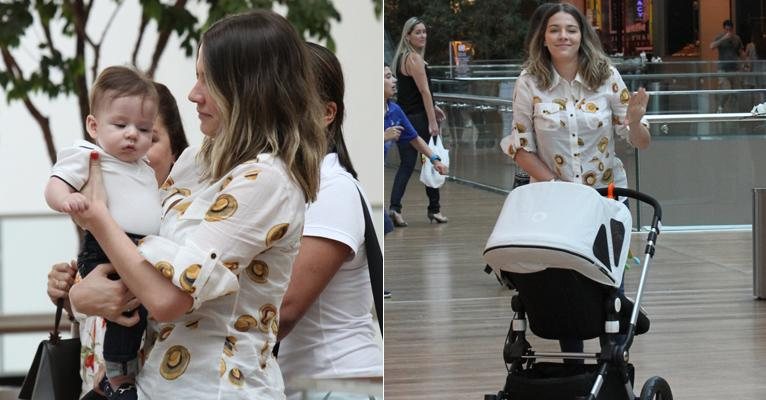 Luma Costa passeia como filho em shopping no Rio - AgNews/Photo Rio News