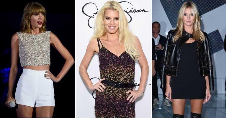 Taylor Swift, Jessica Simpson e Heidi Klum - Getty Images