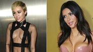 Miley Cyrus e Kim Kardashian - Getty Images