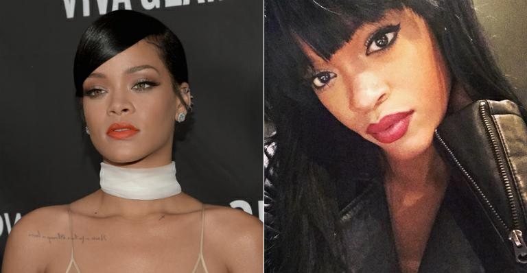 A Rihanna "original" e sua sósia, Andele Lara - Reprodução / Instagram