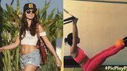 Isis Valverde faz pilates para ter a 'barriga zero'. Veja performance da atriz - Foto-montagem