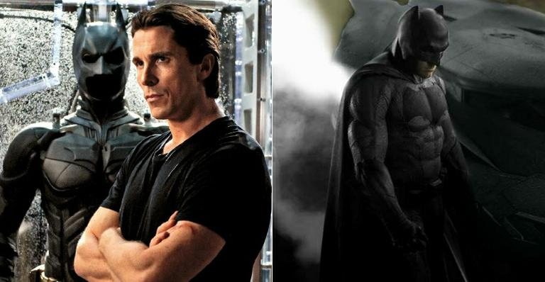 Christian Bale e Ben Affleck como Batman - Divulgação