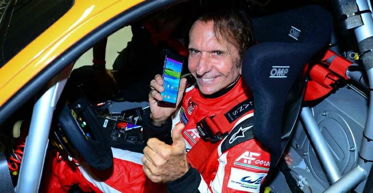 Emerson Fittipaldi apresenta o carro em que correrá na Le Mans 6hs de São Paulo. - Francisco Cepeda/Agnews