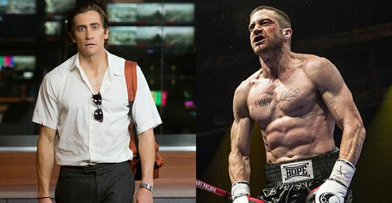 Jake Gyllenhaal em 'O Abutre' e em 'Southpaw' - Divulgação/ Reprodução Deadline