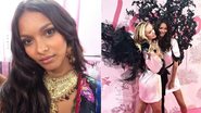 Laís Ribeiro nos bastidores do desfile da Victoria's Secret - Divulgação