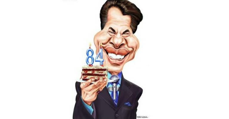 Silvio Santos é homenageado em seu aniversário com exposição de caricaturas - Nei Lima