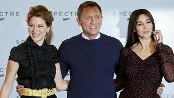 Daniel Craig com Monica Bellucci e Lea Seydoux - Reuters