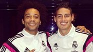 James Rodríguez e o brasileiro Marcelo Vieira cantam música de Kevin Roldán em vídeo - Reprodução Instagram