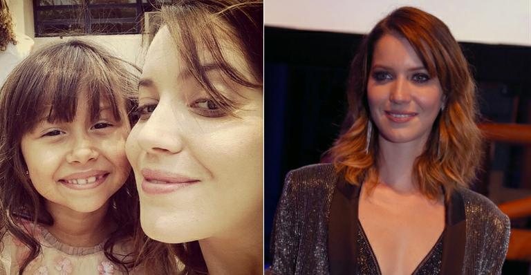 Nathalia Dill posa com atriz mirim Nathalia Costa nos bastidores de 'Alto Astral' - Foto-montagem