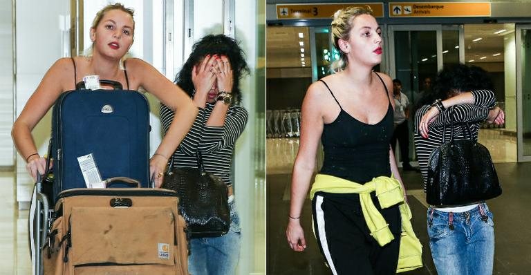 FKA Twigs, namorada de Robert Pattinson, se irrita com fotógrafos ao desembarcar no Brasil - Manuela Scarpa / Photo Rio News