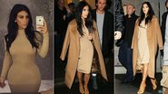 Kim Kardashian usa vestido de 19 dólares comprado na internet - Foto-montagem/ AKM-GSI Splash News/ Reprodução Instagram