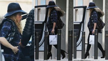 Shakira exibe barrigão em passeio por Barcelona - Foto-montagem/ AKM-GSI Splash News