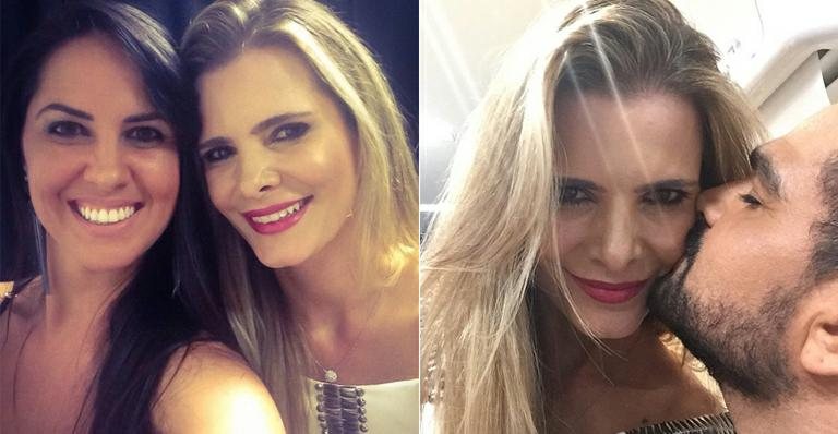 Graciele Lacerda e Flávia Camargo; e Flávia com Luciano - Instagram/Reprodução