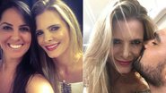 Graciele Lacerda e Flávia Camargo; e Flávia com Luciano - Instagram/Reprodução