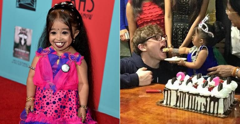 Jyoti Amge completa 21 anos e ganha festa - Getty Images e Twitter/Reprodução