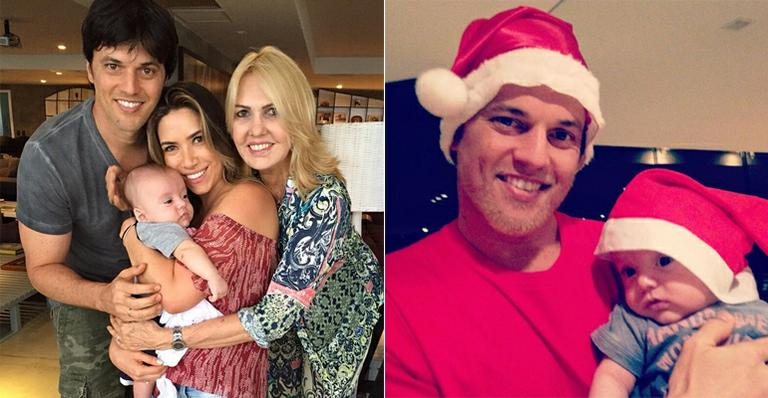 Patrícia Abravanel e Fábio Faria mostram o primeiro Natal do filho, Pedro - Instagram/Reprodução