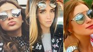 Famosas usam óculos da moda - Foto-montagem