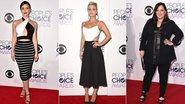 Vestido preto não é sinônimo de look básico. Veja looks do People's Choice Awards - Foto-montagem