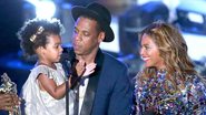 Blue Ivy e os pais, Jay Z e Beyoncé - Getty Images