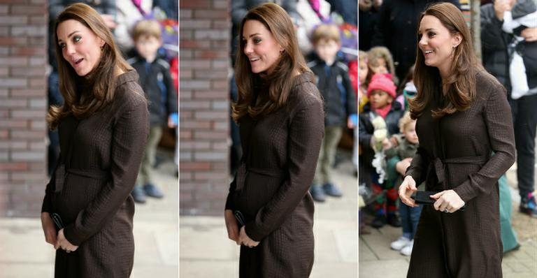 Grávida de seis meses, Kate Middleton exibe barriguinha em Londres - Getty Images