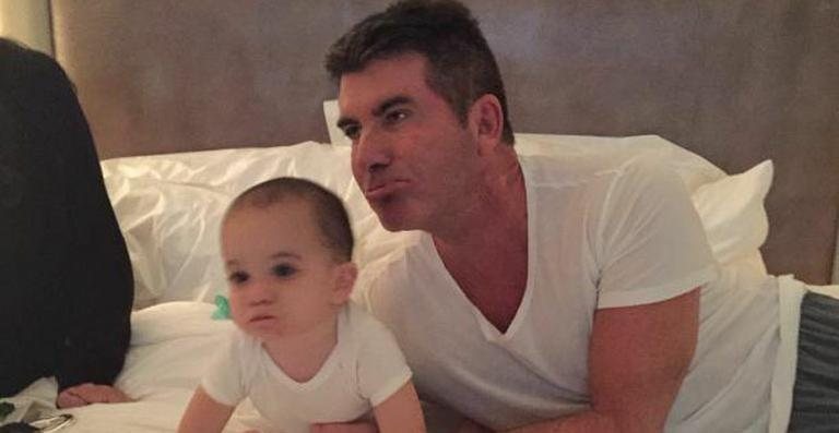 Simon Cowell e o filho, Eric - Reprodução