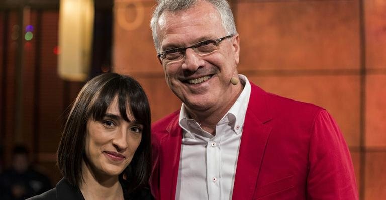 Maria Prata e Pedro Bial - Ellen Soares/Globo