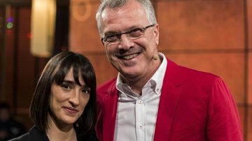 Maria Prata e Pedro Bial - Ellen Soares/Globo