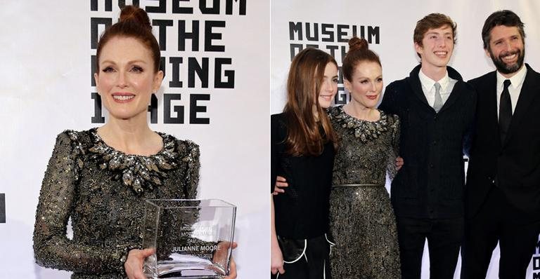 Julianne Moore e a família - Getty Images