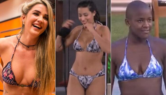 As sisters já estão confinadas no 'BBB15' e já mostram que além da boa forma, entendem de moda. Confira os biquínis das participantes do reality - Reprodução