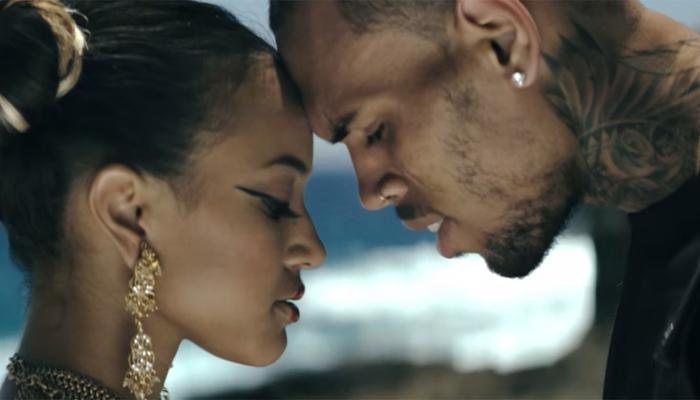 Chris Brown em videoclipe com a ex-namorada - Reprodução/ Youtube