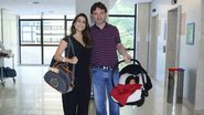 Ticiana Villas Boas e Joesley Batista apresentam o herdeiro, Joesley Filho - Leo Franco/ AgNews