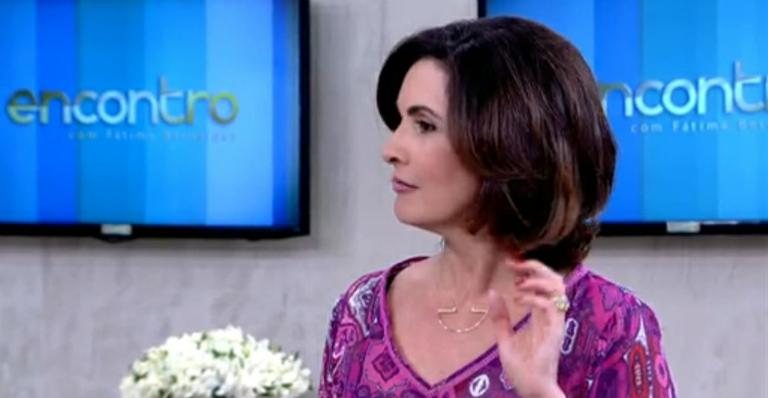 Fátima Bernardes exibe novo visual durante o Encontro - TV Globo/Reprodução