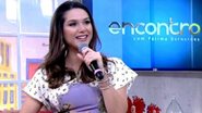 Fernanda Machado participa do programa Encontro, na Globo - TV Globo/Reprodução