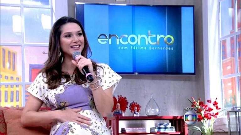 Fernanda Machado participa do programa Encontro, na Globo - TV Globo/Reprodução