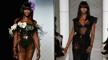 Naomi Campbell - Getty Images e La Perla/Reprodução