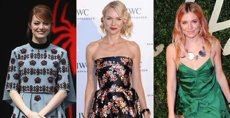 Emma Stone, Naomi Watts e Sienna Miller - Getty Images