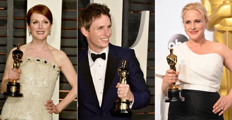 Julianne Moore, Eddie Redmayne e Patricia Arquette, - Getty Images