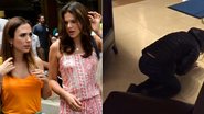 Tatá Werneck cai no chão após levar susto de Bruna Marquezine - Araújo /CDC Shows e Eventos e Instagram