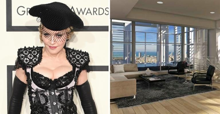 Veja a cobertura de Madonna em Tel Aviv avaliada em US$ 20 milhões - Getty Images e Berggruen/Divulgação