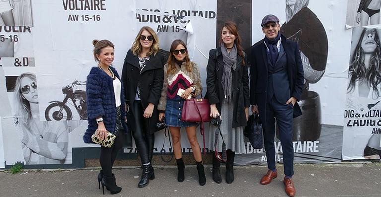 Camila Almeida, Niina Secrets, Luisa Accorsi, Lia Camargo e Alexandre Taleb na Paris Fashion Week - Divulgação