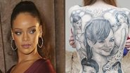 Fã cobre o corpo com tatuagens para Rihanna - Getty Images/ Reprodução SWNS